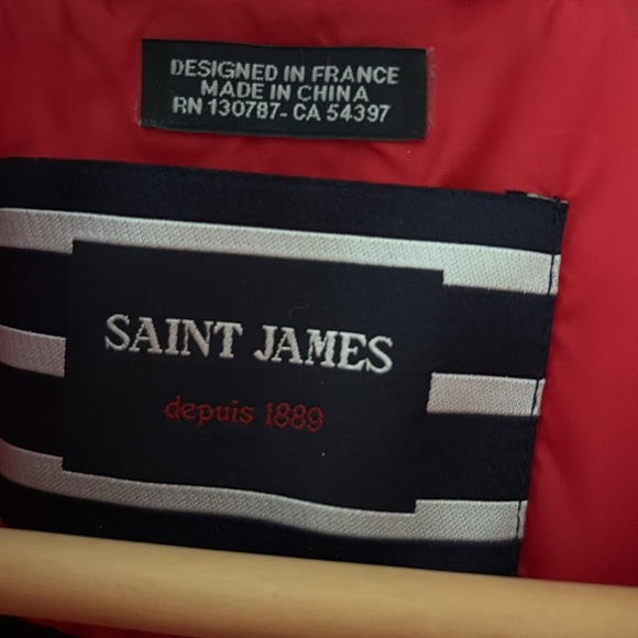 Saint James Quilted Red Jacket 4 - Picture 10 of 14